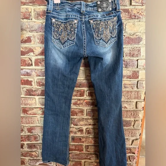 Miss Me Mid Rise Bootcut Jeans | Size 30 | Bling Pockets ✨ - Picture 3 of 3